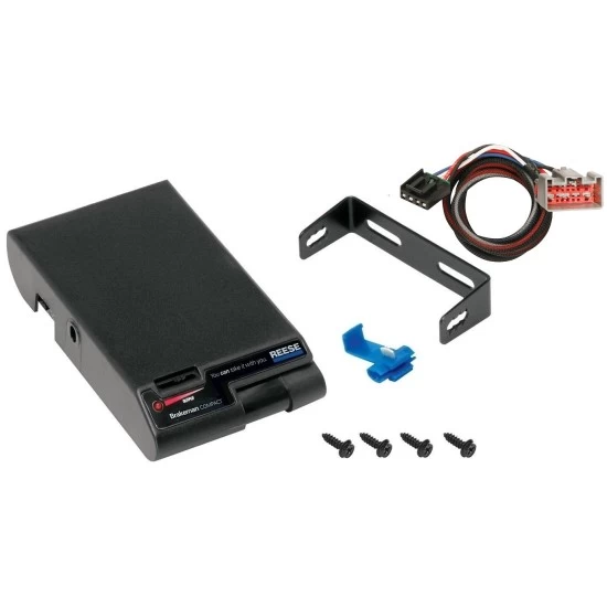 Trailer Brake Control for 08-16 Ford F-250 350 450 550 Super Duty w/ Plug Play Wiring Adapter Eletric Trailer Brakes Module Box Controller Brakeman Compact Reese