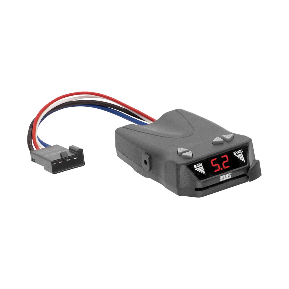 Trailer Brake Control for 07-09 Chrysler Aspen w/ Plug Play Wiring Adapter Reese Brakeman IV Eletric Trailer Brakes Module Box Controller