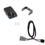 Trailer Brake Control For 20-25 Jeep Gladiator 18-25 Wrangler JL w/ Plug Play Wiring Adapter Reese Brakeman IV Electric Trailer Brakes Module Box Controller