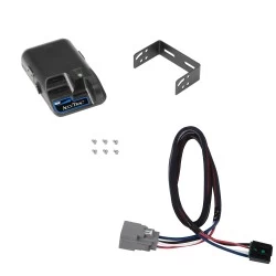 Trailer Brake Control For 20-25 Jeep Gladiator 18-25 Wrangler JL w/ Plug Play Wiring Adapter Reese Brakeman IV Electric Trailer Brakes Module Box Controller
