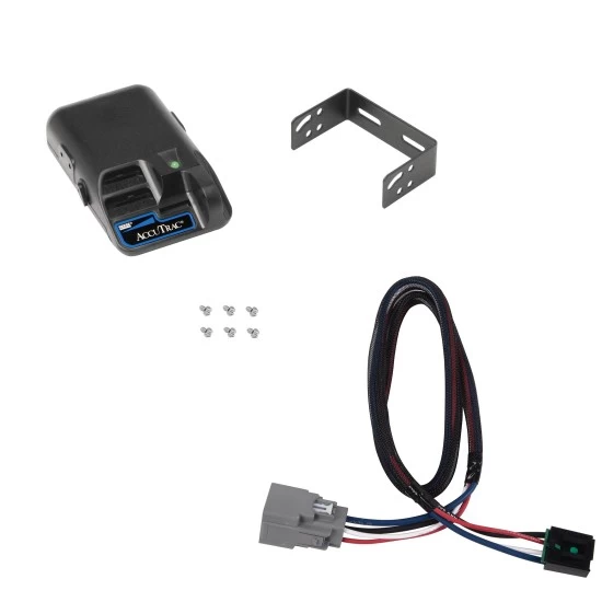 Trailer Brake Control For 20-25 Jeep Gladiator 18-25 Wrangler JL w/ Plug Play Wiring Adapter Reese Brakeman IV Electric Trailer Brakes Module Box Controller