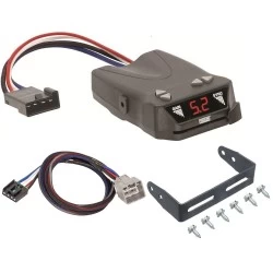 Trailer Brake Control for 10 Dodge RAM 1500 2500 3500 w/ Plug Play Wiring Adapter Reese Brakeman IV Eletric Trailer Brakes Module Box Controller
