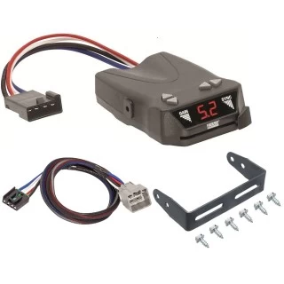 Trailer Brake Control for 10 Dodge RAM 1500 2500 3500 w/ Plug Play Wiring Adapter Reese Brakeman IV Eletric Trailer Brakes Module Box Controller