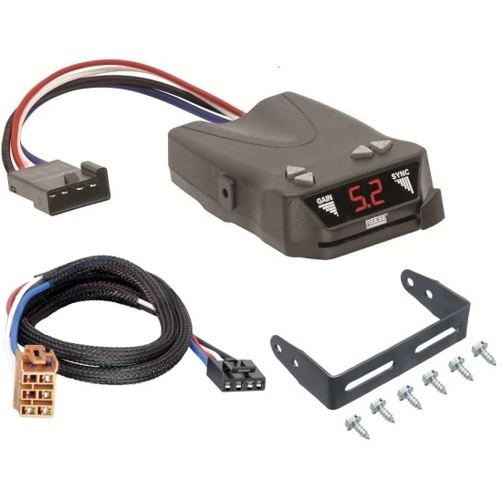 Trailer Brake Control for 00-02 Chevy Tahoe w/ Plug Play Wiring Adapter Reese Brakeman IV Eletric Trailer Brakes Module Box Controller