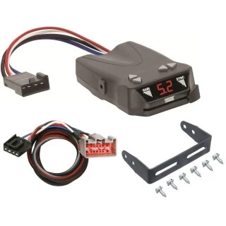 Trailer Brake Control for 08-16 Ford F-250 350 450 550 Super Duty w/ Plug Play Wiring Adapter Reese Brakeman IV Eletric Trailer Brakes Module Box Controller