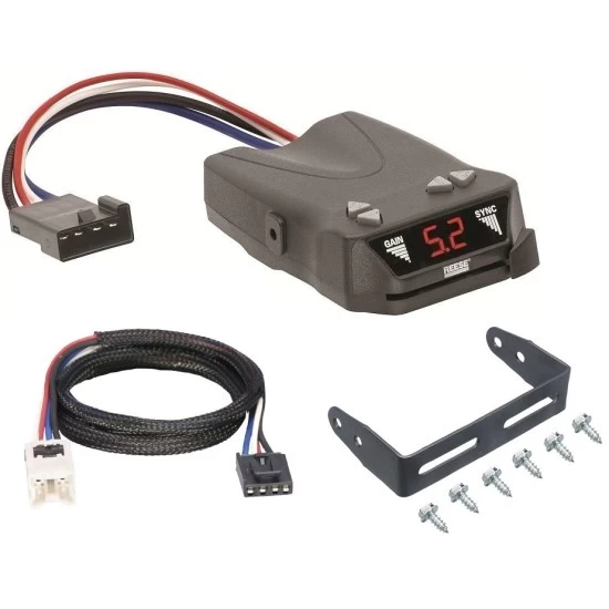 Trailer Brake Control for 04 Nissan Pathfinder Armada 05-20 Nissan Pathfinder w/ Plug Play Wiring Adapter Reese Brakeman IV Eletric Trailer Brakes Module Box Controller