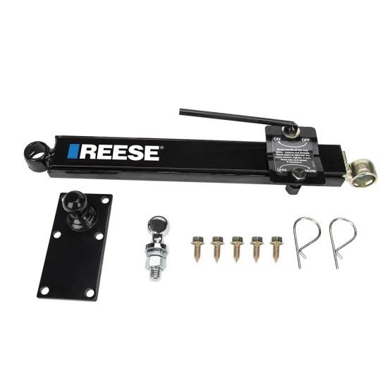 83660 26003 Reese Reese Friction Sway Control Kit Ball Plate Hardware Ball and Sway Control Bracket 2" Ball Mounts Class 3 and 4 Reese Friction Sway Control Kit w/ Ball Plate Hardware Ball and Sway Control Bracket for 2" Ball Mounts Class 3 and 4