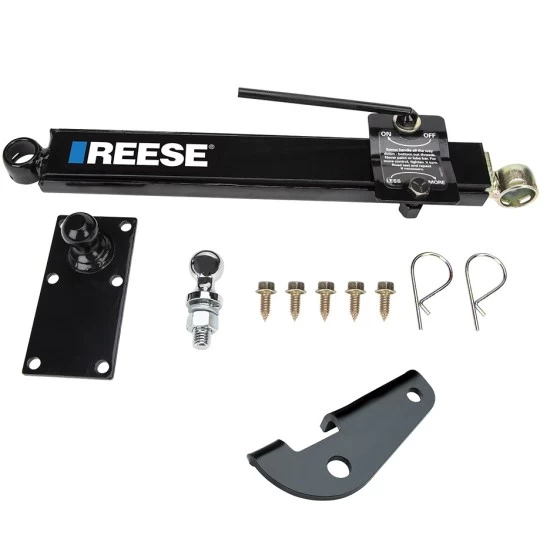 83660 26003 Reese Reese Friction Sway Control Kit Ball Plate Hardware Ball and Sway Control Bracket 2" Ball Mounts Class 3 and 4 Reese Friction Sway Control Kit w/ Ball Plate Hardware Ball and Sway Control Bracket for 2" Ball Mounts Class 3 and 4