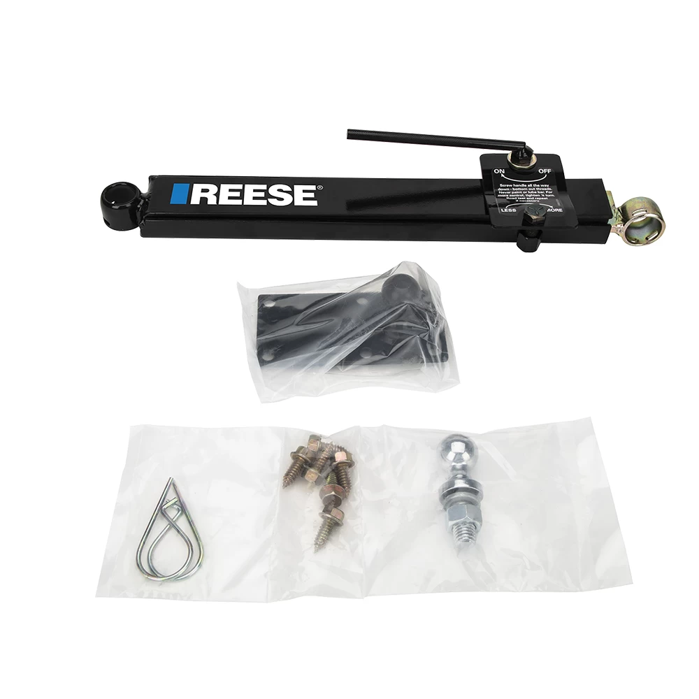 83660 26003 Reese Reese Friction Sway Control Kit Ball Plate Hardware Ball and Sway Control Bracket 2" Ball Mounts Class 3 and 4 Reese Friction Sway Control Kit w/ Ball Plate Hardware Ball and Sway Control Bracket for 2" Ball Mounts Class 3 and 4
