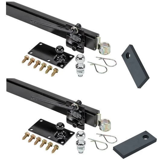 83660 83660 3442 3442 Reese Reese Dual Friction Sway Control Kit 2 Weld On Sway Control Tabs Includes Ball Plate Hardware Ball and Sway Control Bracket Reese Dual Friction Sway Control Kit w/ 2 Weld On Sway Control Tabs Includes Ball Plate Hardware Ball and Sway Control Bracket