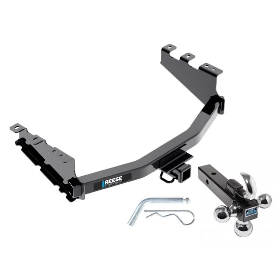 Reese Trailer Tow Hitch Receiver For 14-18 Chevy Silverado GMC Sierra 1500 2019 LD Legacy w/Tri-Ball Triple Ball 1-7/8" 2" 2-5/16"