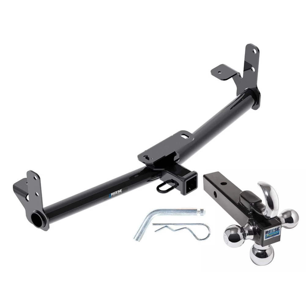 Reese Trailer Tow Hitch Receiver For 05-17 Chevy Equinox 10-17 GMC Terrain 06-09 Torrent 02-07 Saturn Vue w/Tri-Ball Triple Ball 1-7/8" 2" 2-5/16"