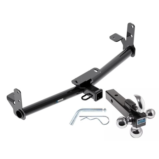 Reese Trailer Tow Hitch Receiver For 05-17 Chevy Equinox 10-17 GMC Terrain 06-09 Torrent 02-07 Saturn Vue w/Tri-Ball Triple Ball 1-7/8" 2" 2-5/16"