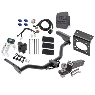 Reese Complete Tow Package For 13-20 Nissan Pathfinder 14-20 INFINITI QX60 2013 JX35 w/ 7-Way RV Wiring Harness Kit 2" Ball Mount Bracket Lock and Cover 2" Receiver Class 3