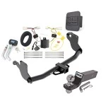 Reese Trailer Tow Hitch For 11-19 Mitsubishi Outlander Sport 11-12 RVR w/ LED Taillights Deluxe Package Wiring 2" Ball and Lock