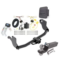 Reese Trailer Tow Hitch For 11-19 Mitsubishi Outlander Sport 11-12 RVR w/ LED Taillights Deluxe Package Wiring 2" Ball and Lock