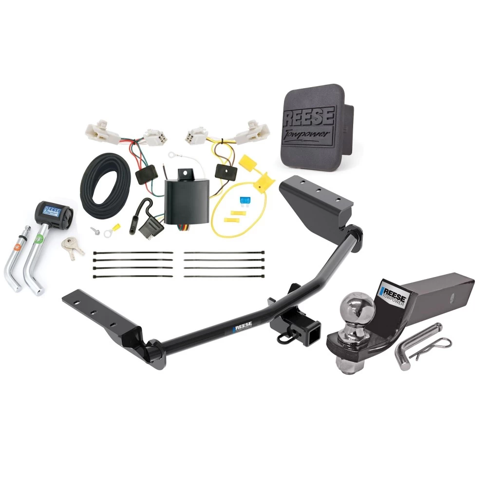 Reese Trailer Tow Hitch For 13-18 Toyota RAV4 All Models Deluxe Package Wiring 2" Ball and Lock