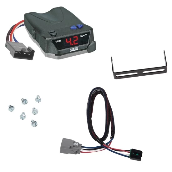 Trailer Brake Control For 20-25 Jeep Gladiator 18-25 Wrangler JL Draw-Tite Activator Electric Trailer Brakes Module Box Controller 1-4 Axle