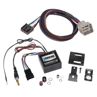 Reese Compact IQ Hidden Trailer Brake Control for 15-18 Ram 1500 19-24 Classic 19-25 New Body 15-24 2500 3500 4500 5500 w/ Plug Play Wiring Adapter Proportional Module Box Controller 1-3 Axle