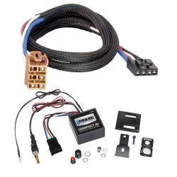 Reese Compact IQ Hidden Trailer Brake Control for 99-02 Chevy Silverado GMC Sierra 1500 2500 LD 01-02 1500 HD 2500 HD 3500 w/ Plug Play Wiring Adapter Proportional Trailer Brakes Module Box Controller 1-3 Axle