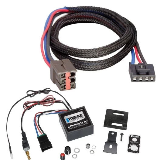 Reese Compact IQ Hidden Trailer Brake Control for 94-96 Ford Bronco Reese Compact IQ Hidden Trailer Brake Control for 94-96 Ford Bronco w/ Plug Play Wiring Adapter Proportional Trailer Brakes Module Box Controller 1-3 Axle