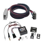 Reese Compact IQ Hidden Trailer Brake Control For 16-25 Honda Pilot 19-25 Passport w/ Plug Play Wiring Adapter Proportional Trailer Brakes Module Box Controller 1-3 Axle