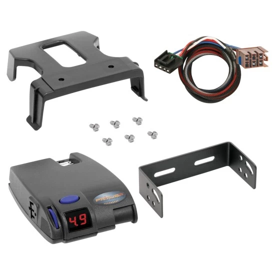 Tekonsha Primus IQ Electric Trailer Brake Control for 03-07 GMC Sierra 1500 2500 3500 w/ Plug Play Wiring Adapter Proportional Eletric Trailer Brakes Module Box Controller
