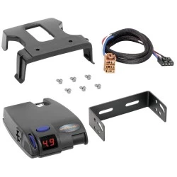 Tekonsha Primus IQ Electric Trailer Brake Control for 99-02 Chevy Silverado GMC Sierra 1500 2500 LD 01-02 1500 HD 2500 HD 3500 00-02 Suburban Yukon XL 1500 2500 2002 Escalade and EXT w/ Plug Play Wiring Adapter Proportional Electric Trailer Brakes Module 