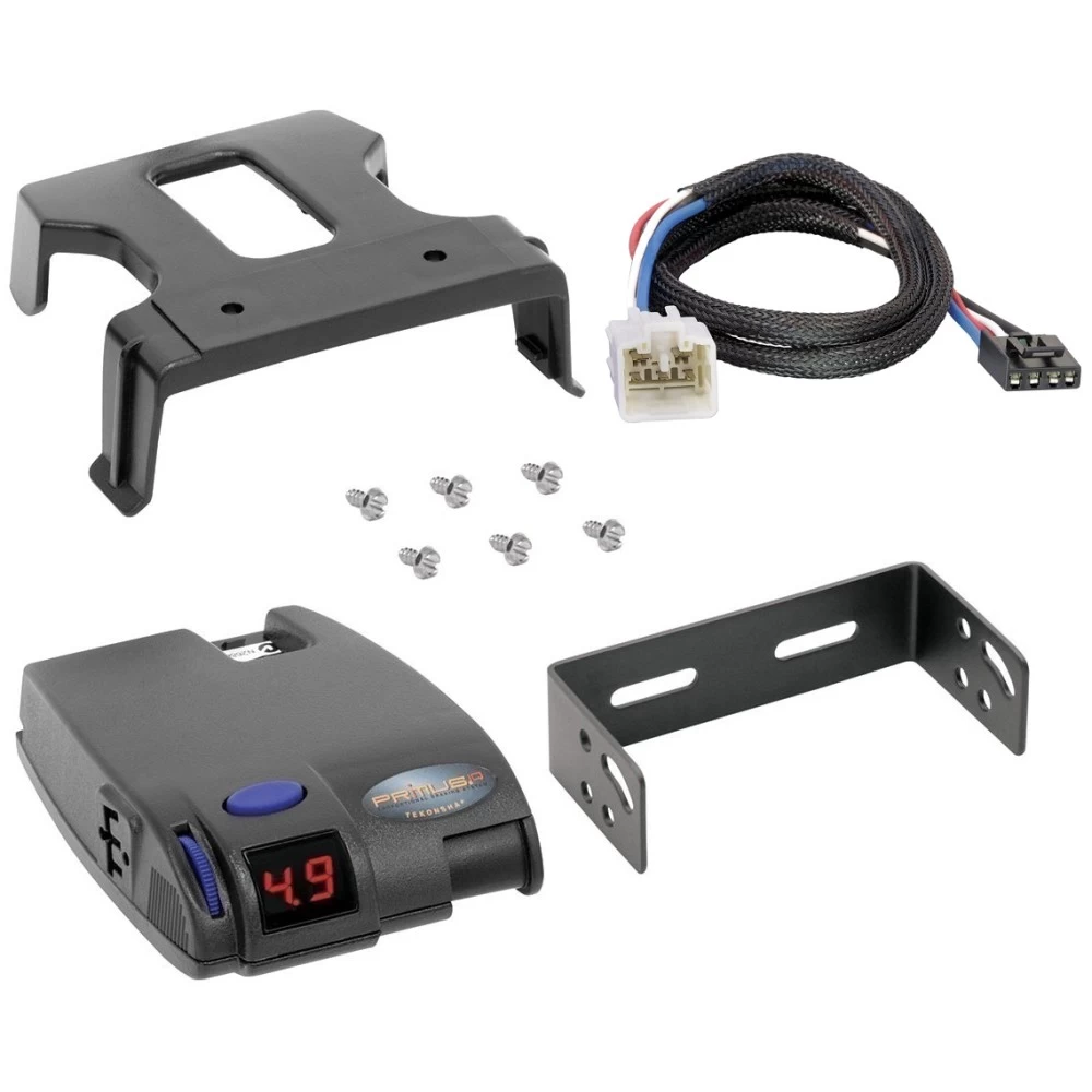 Tekonsha Primus IQ Electric Trailer Brake Control for 03-09 Lexus GX470 03-07 Lexus LX470 w/ Plug Play Wiring Adapter Proportional Eletric Trailer Brakes Module Box Controller
