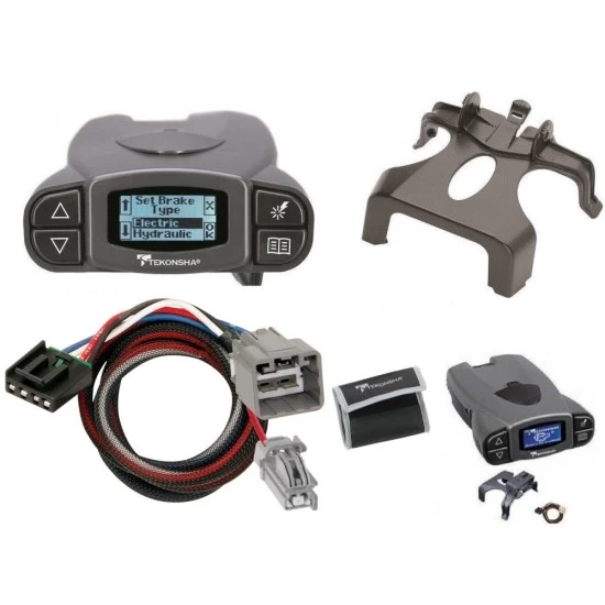 Tekonsha Prodigy P3 Trailer Brake Control for 13-14 Dodge Ram 1500 2500 3500 4500 5500 w/ Plug Play Wiring Adapter Reese Brakeman IV Eletric Trailer Brakes Module Box Controller
