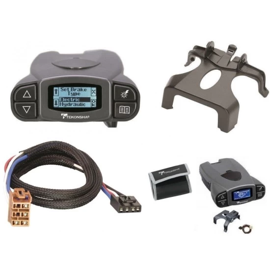 Tekonsha Prodigy P3 Trailer Brake Control for 00-02 Chevy Tahoe w/ Plug Play Wiring Adapter Proportional Eletric Trailer Brakes Module Box Controller