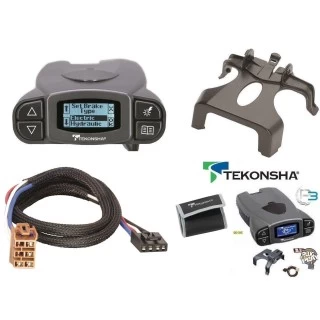 Tekonsha Prodigy P3 Trailer Brake Control for 99-02 Chevy Silverado GMC Sierra 1500 2500 LD 01-02 1500 HD 2500 HD 3500 00-02 Chevy Suburban 1500 2500 GMC Yukon XL 1500 2500 2002 Escalade and EXT w/ Plug Play Wiring Adapter Proportional Electric Trailer Br