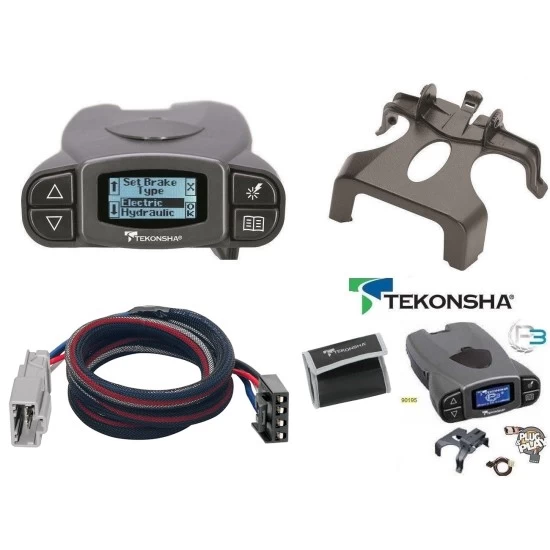 Tekonsha Prodigy P3 Trailer Brake Control for 07-13 Acura MDX w/ Plug Play Wiring Adapter Proportional Eletric Trailer Brakes Module Box Controller