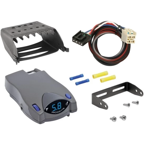 Trailer Brake Control for 15-24 Escalade Suburban Yukon 15-23 Tahoe 14-19 Silverado Sierra w/ Plug Play Wiring Adapter Tekonsha Prodigy P2 Eletric Trailer Brakes Module Box Controller