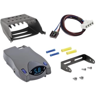 Clam Shell Trailer Brake Control for 97-11 Dodge RAM Dakota 98-09 Dodge Durango w/ Plug Play Wiring Adapter Tekonsha Prodigy P2 Eletric Trailer Brakes Module Box Controller