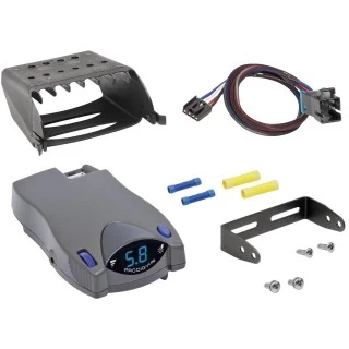 Trailer Brake Control for 04-23 Freightliner SL XC 05-07 Airstream 08-16 Winnebago Tiffin Fleetwood Thor w/ Plug Play Wiring Adapter Tekonsha Prodigy P2 Eletric Trailer Brakes Module Box Controller 1-4 Axle