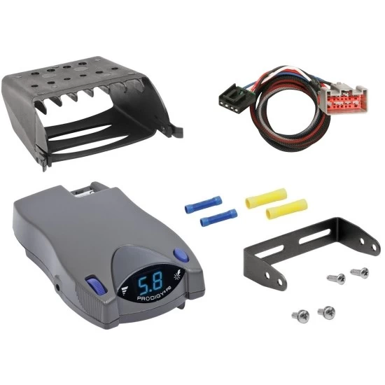 Trailer Brake Control for 09-14 Ford Econoline Van w/ PlugPlay Wiring Adapter Tekonsha Prodigy P2 Eletric Trailer Brakes Module Box Controller 1-4 Axle