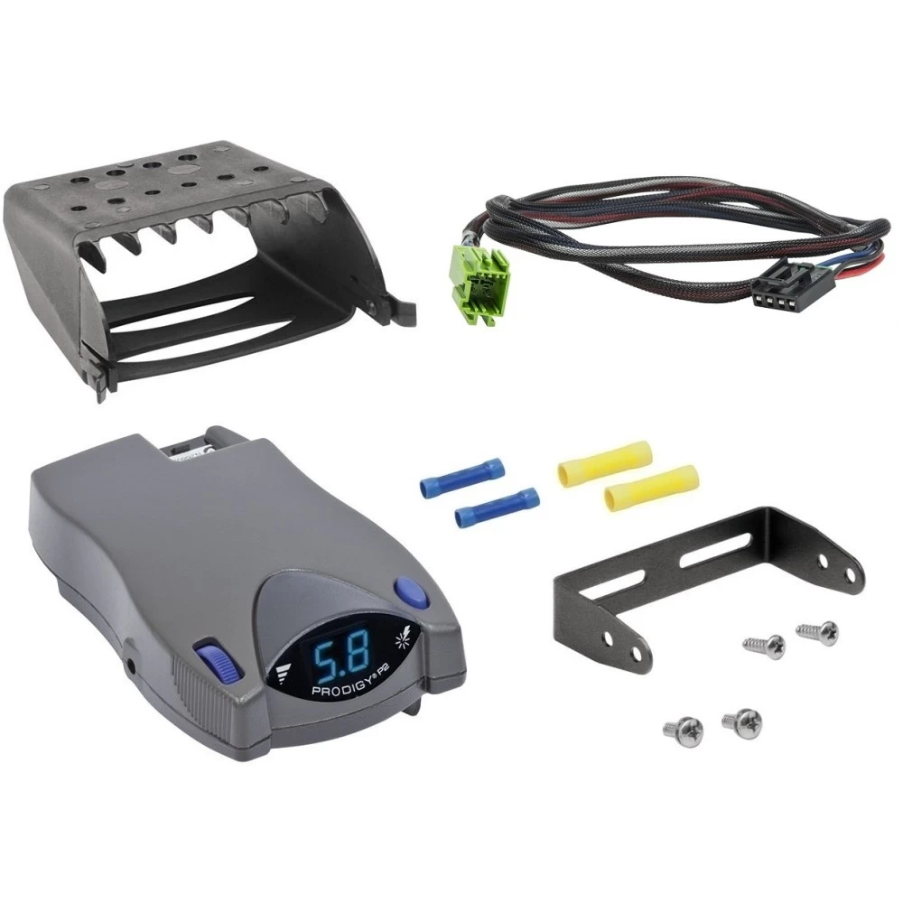 Clam Shell Trailer Brake Control for 13-18 Roadtrek E-Trek RS- TS- CS- Adventurous SS-Agile 18 Chinook Bayside Countryside Eagle Phoenix USA w/ PlugPlay Wiring Adapter Tekonsha Prodigy P2 Eletric Trailer Brakes Module Box Controller 1-4 Axle