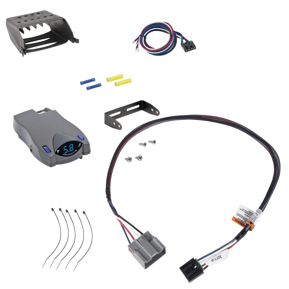 Trailer Brake Control for 18-21 Ford Expedition w/ Plug Play Wiring Adapter Tekonsha Prodigy P2 Eletric Trailer Brakes Module Box Controller