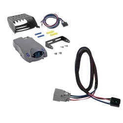 Trailer Brake Control For 20-25 Jeep Gladiator 18-25 Wrangler JL w/ Plug Play Wiring Adapter Tekonsha Prodigy P2 Electric Trailer Brakes Module Box Controller