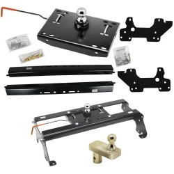 Draw-Tite Gooseneck Trailer Hitch w/ 5" Offset Ball for 03-12 Dodge Ram 2500 3500 06-08 1500 Mega Cab Turnover w/ Brackets Rails Under Bed 2-5/16" Ball