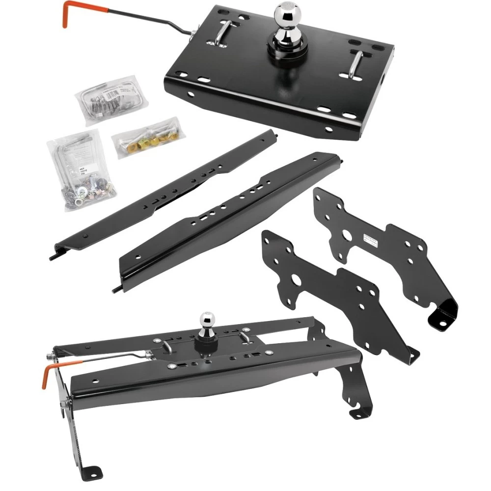 Draw-Tite Gooseneck Trailer Hitch for 2010-2013 Dodge Ram 2500 2010-2012 Dodge Ram 3500 Turnover w/ Brackets Rails Under Bed 2-5/16" Ball