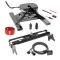 Draw-Tite Gooseneck Trailer Hitch Kit Deluxe w/ 18K 5th Fifth Wheel Adapter In-Bed Wiring and Hole Saw for 99-10 Chevy GMC Silverado Sierra 2500 07-10 3500 Turnover w/ Brackets Rails Under Bed 2-5/16" Ball
