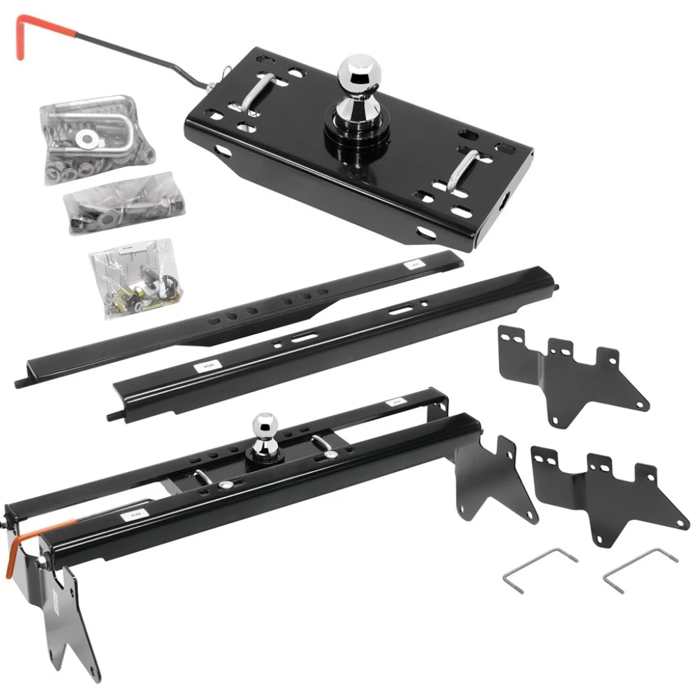 4434 9465 9480 50-97-410 1937 58381 Draw-Tite Draw-Tite Gooseneck Trailer Hitch Kit Deluxe 18K 5th Fifth Wheel Adapter In-Bed Wiring and Hole Saw 99-10 Chevy GMC Silverado Sierra 2500 07-10 3500 Turnover Brackets Rails Under Bed 2-5/16" Ball 99 00 01 Draw-Tite Gooseneck Trailer Hitch Kit Deluxe w/ 18K 5th Fifth Wheel Adapter In-Bed Wiring and Hole Saw for 99-10 Chevy GMC Silverado Sierra 2500 07-10 3500 Turnover w/ Brackets Rails Under Bed 2-5/16" Ball