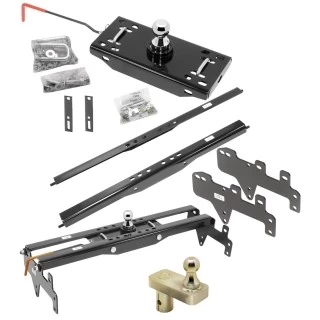 9465 4454 19308 Draw-Tite Draw-Tite Gooseneck Trailer Hitch 5" Offset Ball 99-19 Chevy GMC Silverado Sierra 1500 99-04 2500 LD Turnover Brackets Rails Under Bed 2-5/16" Ball 99 00 01 02 03 04 05 06 07 08 09 10 11 12 13 14 15 16 17 18 19 1999 200 Draw-Tite Gooseneck Trailer Hitch w/ 5" Offset Ball for 99-19 Chevy GMC Silverado Sierra 1500 99-04 2500 LD Turnover w/ Brackets Rails Under Bed 2-5/16" Ball