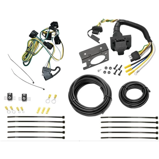 Trailer Hitch 7 Way RV Wiring Kit For 95-02 Dodge RAM 2500 3500 95-01 1500 95-96 Dakota Plug Prong Pin Brake Control Ready