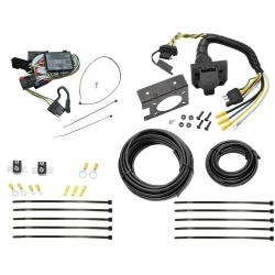 Trailer Hitch 7 Way RV Wiring Kit For 96-00 Dodge Caravan Chrysler Town Country Plymouth Voyager 98-03 Durango Plug Prong Pin Brake Control Ready