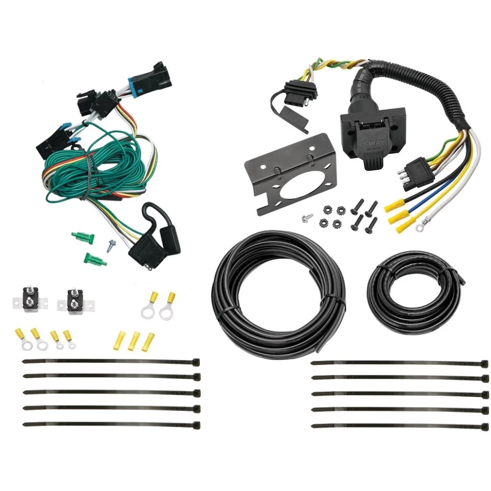 Trailer Hitch 7 Way RV Wiring Kit For 96-99 Chevy Express GMC Savana 1500 2500 3500 Plug Prong Pin Brake Control Ready