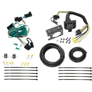 Trailer Hitch 7 Way RV Wiring Kit For 96-99 Chevy Express GMC Savana 1500 2500 3500 Plug Prong Pin Brake Control Ready