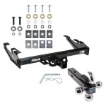 Reese Trailer Tow Hitch Receiver For 88-00 Chevy GMC C/K 1500 2500 3500 Standard or Step Bumper w/Tri-Ball Triple Ball 1-7/8" 2" 2-5/16"